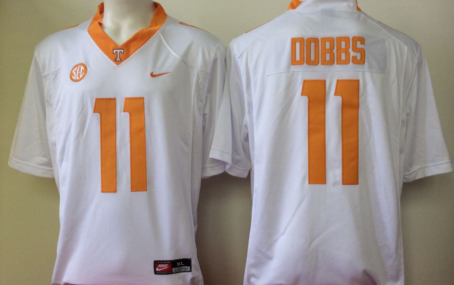 NCAA Men Tennessee Volunteers White 11->ncaa teams->NCAA Jersey